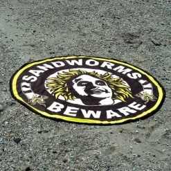 Best Pirce 👍 TOO FAST APPAREL Beetlejuice Beware | BEACH TOWEL 🔥 -DECOR Sales Store too fast apparel beetlejuice beware sandworms round beach towel 4 69f2a1c9 e6e4 47ba b3ab 5ff385a300ed 700x700
