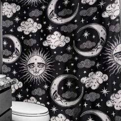 Buy 🎉 TOO FAST APPAREL Gothic Homewares Xtra Celestial | SHOWER CURTAIN 😀