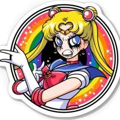 Cheap ✔️ VERA'S EYECANDY Metal Sailor Moon | CUT VINYL STICKER 🛒