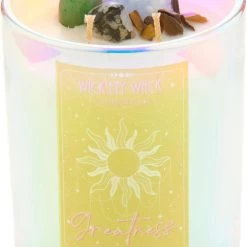 Budget 😍 WICK’ETY WACK Witchcraft Manifestation [Greatness] | CRYSTAL CANDLE* 👏