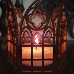 Best Pirce 🤩 WIXCRAFT CANDLES Gothic Homewares Cathedral | TEALIGHT HOLDER 🧨